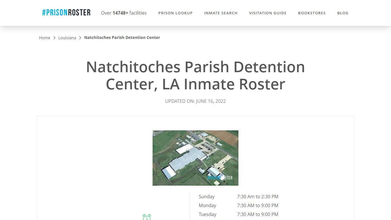 Natchitoches Parish Detention Center, LA Inmate Roster