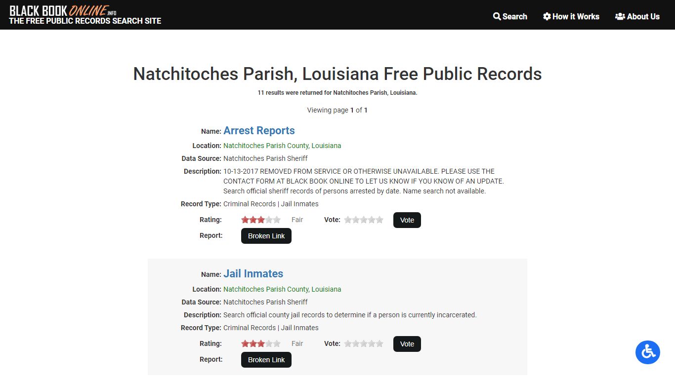 Natchitoches Parish, LA Free Public Records | Criminal ...